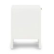 Santorini Hamptons Timber Rattan Bedside Table White by Florabelle For Discount