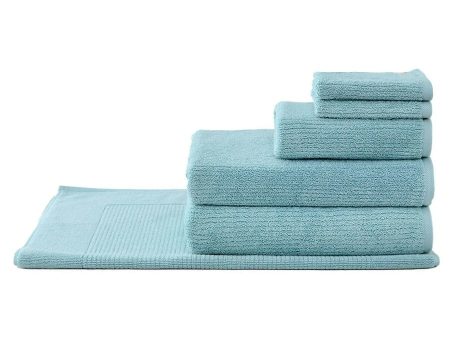 Living Textures Trenton 6 PIECE TOWEL PACK by Sheridan MISTY TEAL Fashion