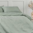 Molly Palm Green Quilted Quilt Cover Set by Ardor Hot on Sale