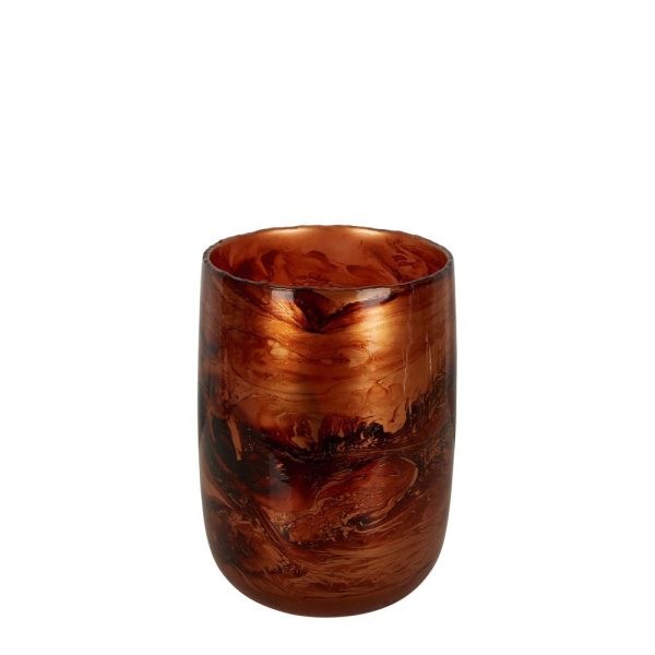 Jafar Glass Vase Amber Online now