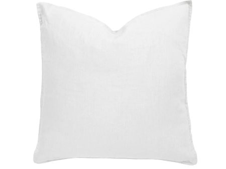 Linen Square Cushion - Ivory by Bambury Supply