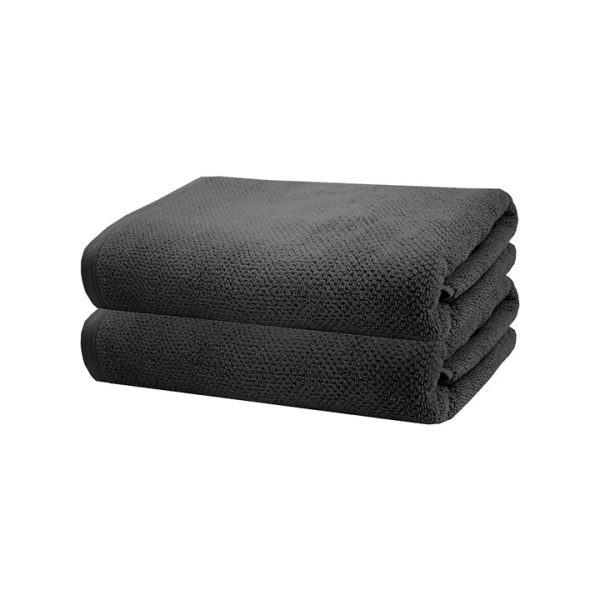 Angove CHARCOAL Bath Towel 2 Pack by Bambury For Cheap