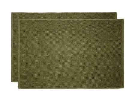 Angove OLIVE Bath Mat 2 Pack by Bambury Online Hot Sale