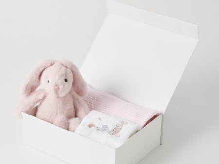 Pink Bunny Hamper Gift Set by Jiggle & Giggle Fashion