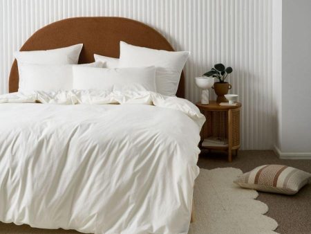 Terra Organic Cotton SNOW Quilt Cover Set by Linen House Online Hot Sale