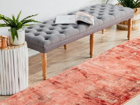 Reflections 101 Runner Rug (Coral) by Rug Culture Fashion