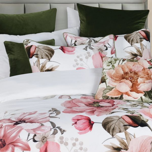 Eliana White Quilt Cover Set by Bianca on Sale