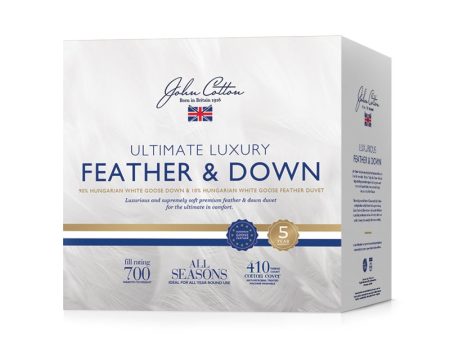 John Cotton Ultimate Luxury Hungarian 90-10 Goose Down & Feather Quilt Online now