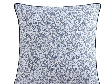 Kashmir Mid Blue European Pillowcase by Logan and Mason For Cheap