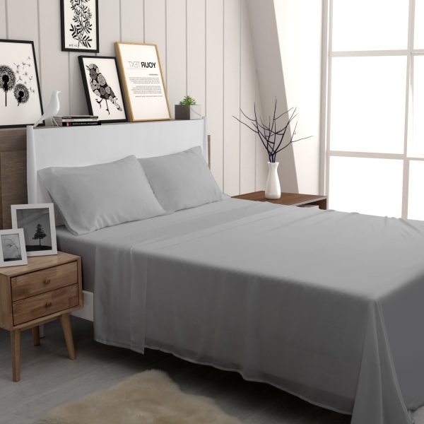 Tencel®Eco Touch Silver Sheet Set by Bambi For Cheap