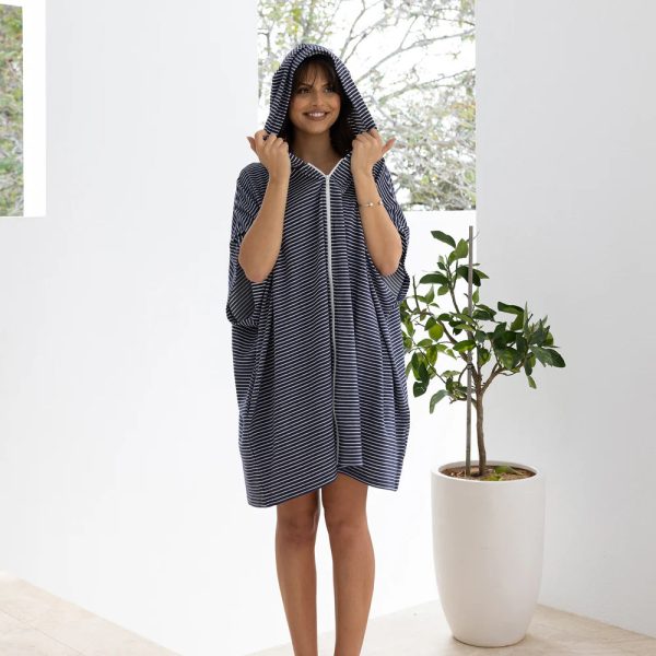 Adult Zip Front Poncho Navy by Bambury Online Sale