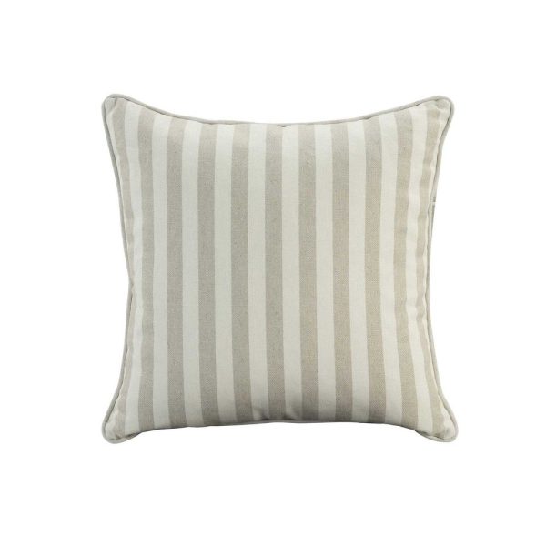 55Cm Throw Cushion Natural Wide Stripe Online