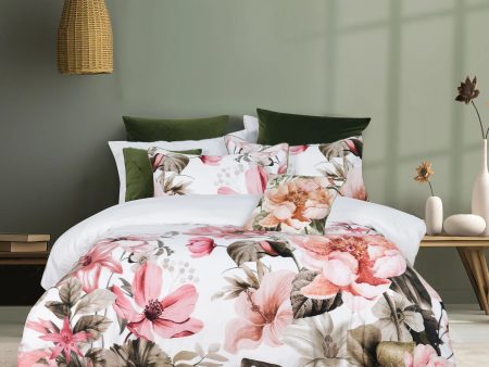 Eliana White Quilt Cover Set by Bianca on Sale