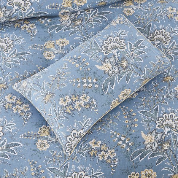 Marlbrook Dusky Seaspray Quilt Cover Set by Laura Ashley on Sale