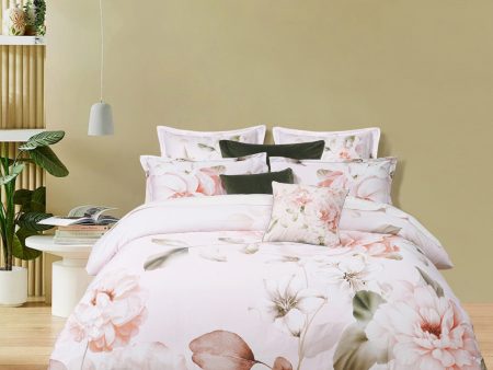 Layla Peach Quilt Cover Set by Bianca Cheap