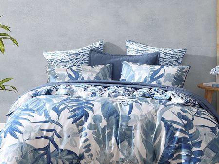 Atherton Blue Quilt Cover Set by Logan and Mason Fashion