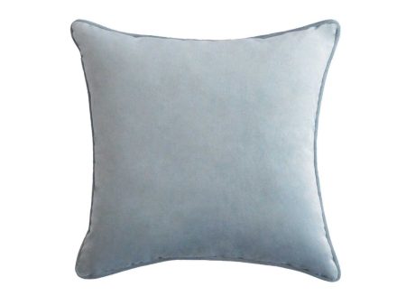 55Cm Throw Cushion Light Blue Velvet by Florabelle For Discount