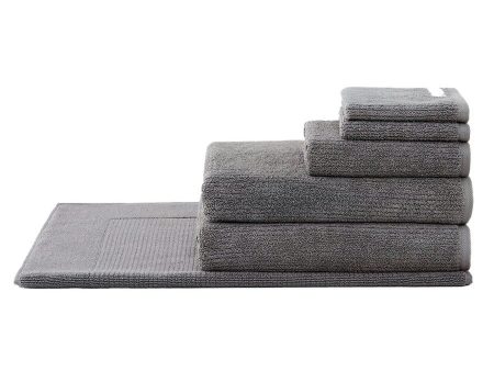 Living Textures Trenton 6 PIECE TOWEL PACK by Sheridan GRANITE Online Hot Sale