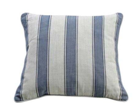 55cm Cushion Blue Sky Stripe by Florabelle Sale