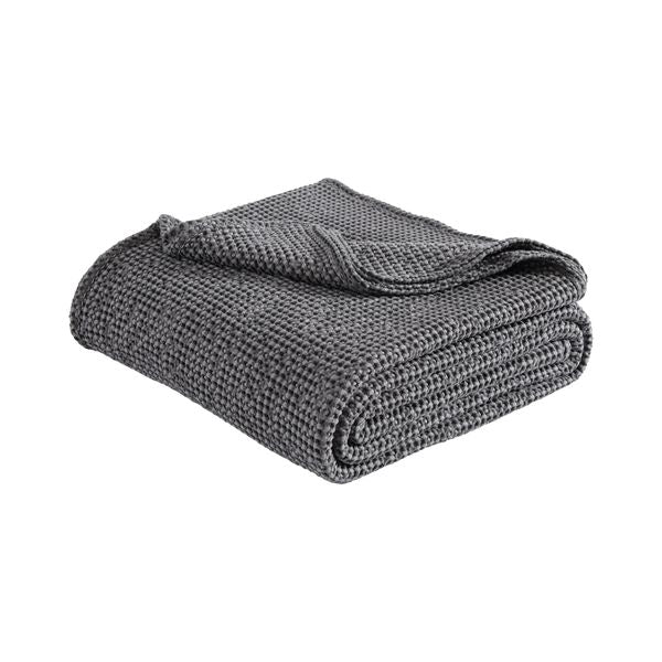 Urban Charcoal Waffle Blanket by Private Collection Cheap