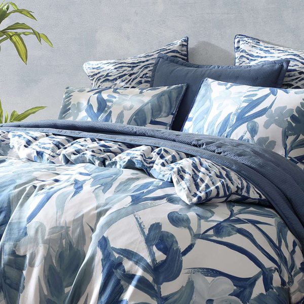 Atherton Blue Quilt Cover Set by Logan and Mason Fashion