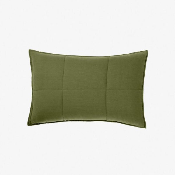 Nimes Moss Linen Pillowsham Pair by Linen House Sale