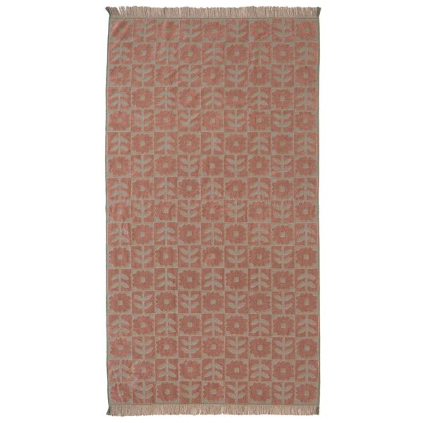 HiLo Beach Towel Bloom - Toffee by Bambury Online now