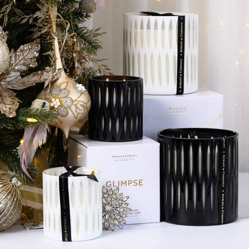 Glimpse Noir Luxury Candle 440g  by Apsley and Company Online Hot Sale