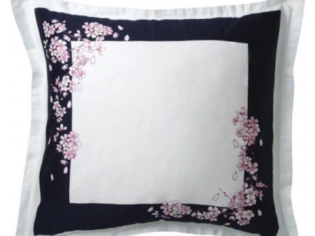 Spring Blossom Navy European Pillowcase by Wedgwood Online