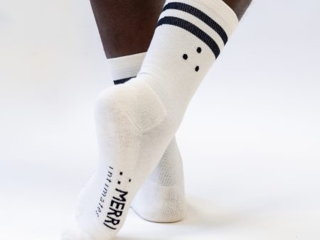 MERRI Unisex Athletic Cotton Crew Socks on Sale