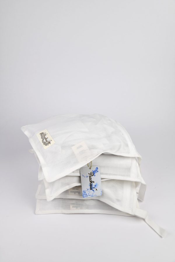 Olearia ethical-cotton pyjama case - Glacier White on Sale