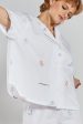 Telopea embroidered woven-cotton shirt - Glacier White Hot on Sale