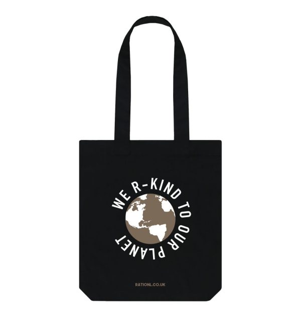 We R Kind Organic Tote Bag - Black Discount