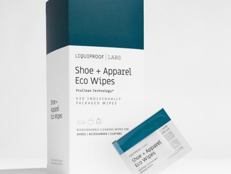 Shoe + Apparel Eco Wipes (30 Pack) Online now