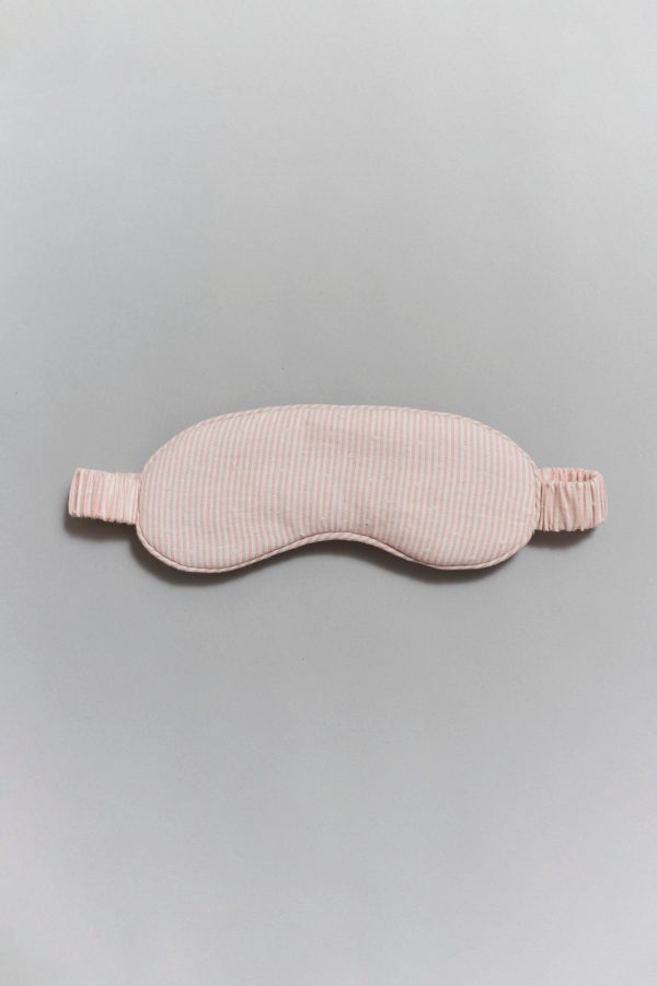 Viola ethical-cotton eye mask - Dawnlight Coral Fashion