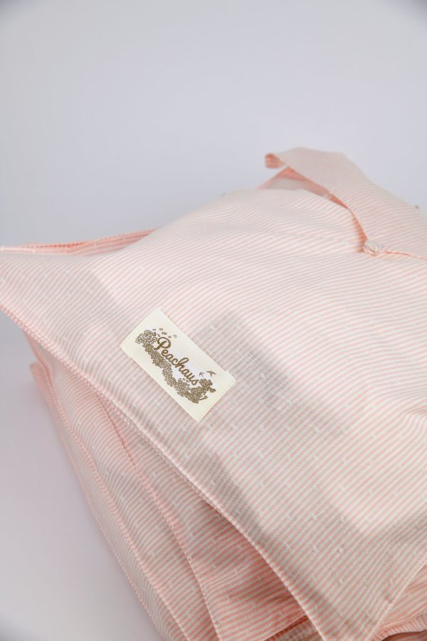 Olearia ethical-cotton pyjama case - Dawnlight Coral Online now