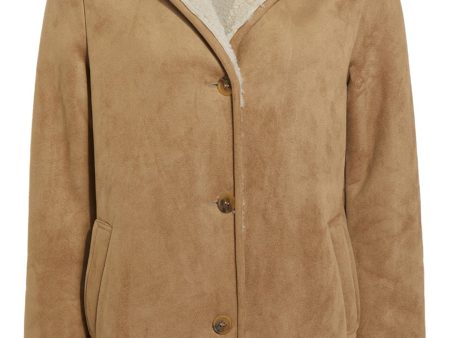 Recycled Vegan Shearling Coat For Cheap