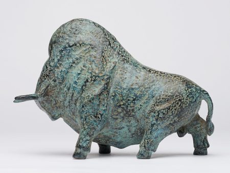 Patinated Charging American Bison Online