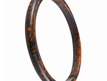 Nava Slim Bangle - Black Orange For Discount