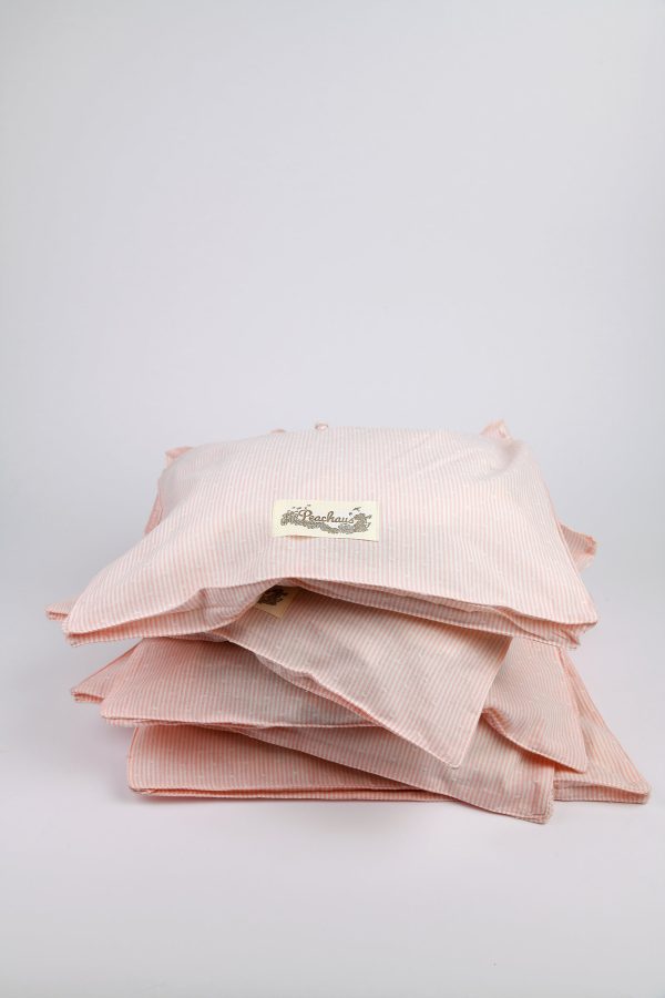 Olearia ethical-cotton pyjama case - Dawnlight Coral Online now