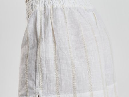 Lomandra striped woven-cotton shorts - Summer Sand
 Beige Supply