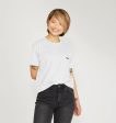 B-Relaxed Crop T-shirt White For Discount