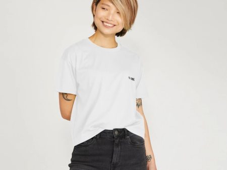 B-Relaxed Crop T-shirt White For Discount