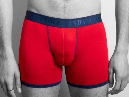 Bamboo Boxers - Red   Blue Band Online Sale