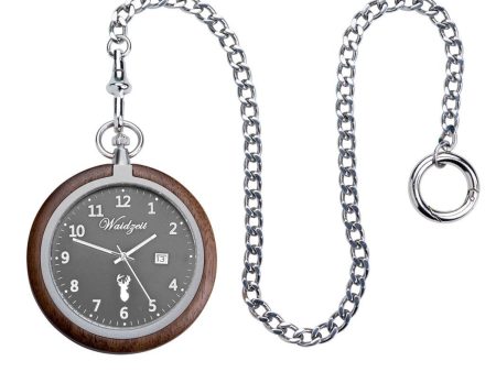 Waidzeit Walnut Timeless Pocket Watch Cheap