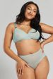 Lotus recycled-tulle soft bralette - Fjordland Green Cheap