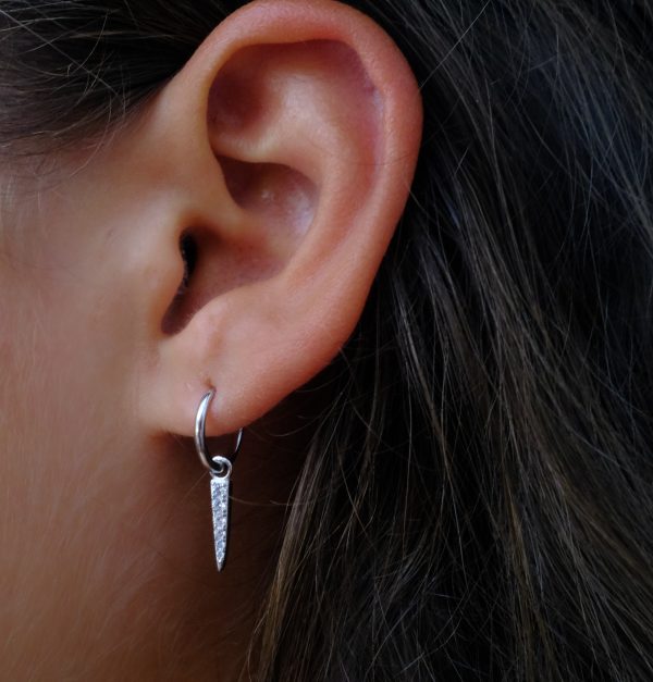 Spike Earring - Silver Sale