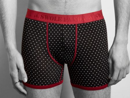 Bamboo Boxers - White Dots Discount