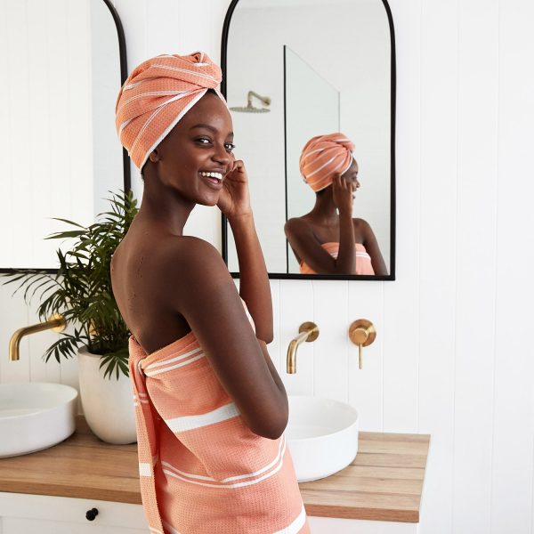 Dock & Bay Quick Dry Hair Wrap - Home - Sandalwood Terracotta Online