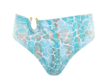 AQUA PEBBLES BORA BORA HIGH WAIST BIKINI BOTTOM For Discount